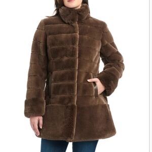 (6)Jones Newyork Women's Faux Fur Jacket